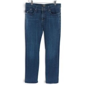 Rock & Republic Straight Leg Jeans Mens 31 Blue Denim Embroidered Pockets Casual